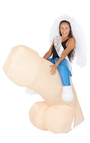 adult ride on penis inflatable costume